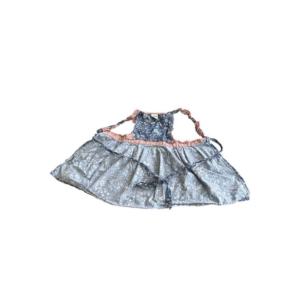 Vintage-Inspired Girls Apron Dress Ruffle Straps Floral Adjustable Mini Chef - Picture 8 of 8